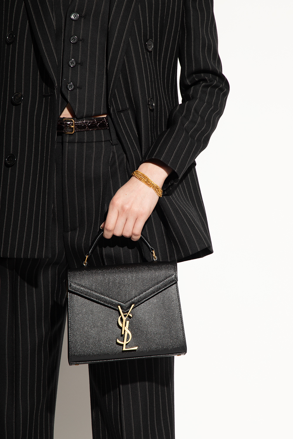 Black Cassandra Mini shoulder bag Saint Laurent Vitkac Australia